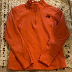 Coral North Face Fleece